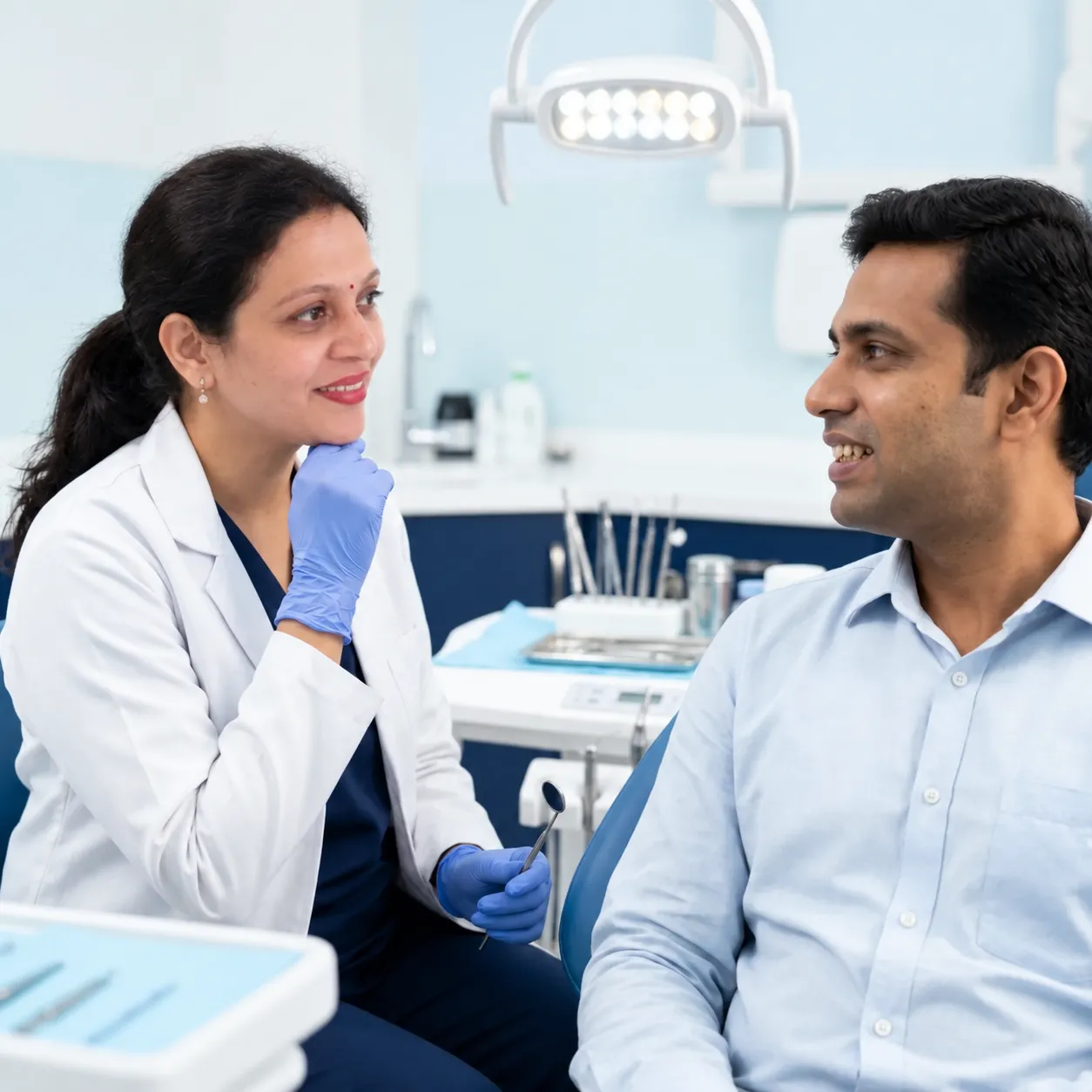 Dental examination and oral health assessment